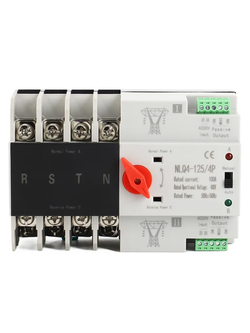 ATS 4P 100A AC400V DIN-рейка, вариант