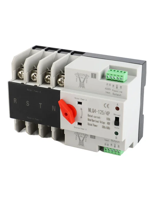 ATS 4P 100A AC400V DIN-рейка, вариант, фото 4