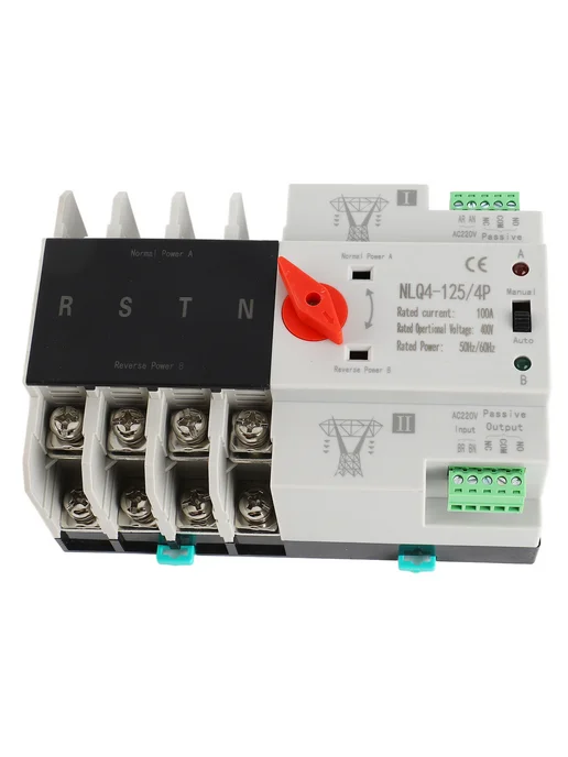ATS 4P 100A AC400V DIN-рейка, вариант, фото 5
