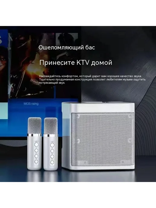 Портативный караоке-блютуз колонка YS203, вариант, фото 6