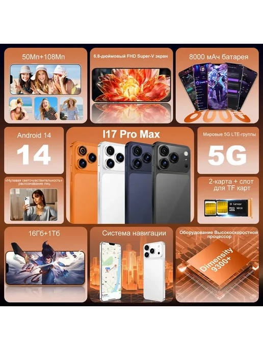 Смартфон TECNO Spark 40 Pro 16/1024 ГБ, синий, фото 6