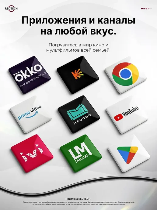 Смарт тв приставка андроид с wi-fi и интернет, вариант, фото 4