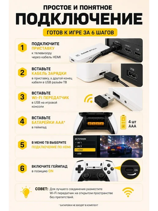 Игровая приставка консоль для телевизора Game Stick 128 Гб, 128 ГБ, фото 6