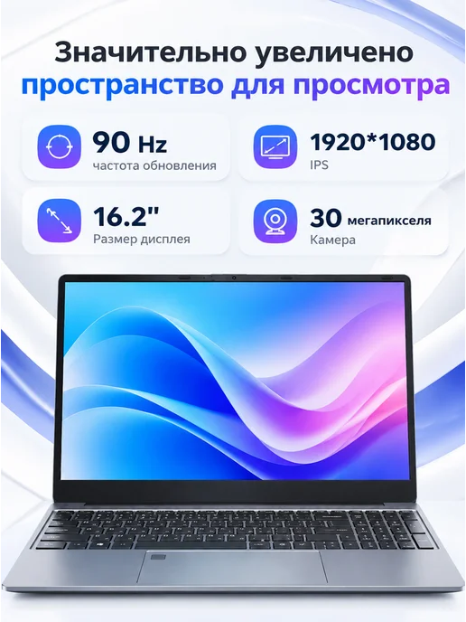 Ноутбук Intel Core 32ГБ+2048 ГБ работа и учёба, 32 ГБ, 2048 ГБ, фото 5