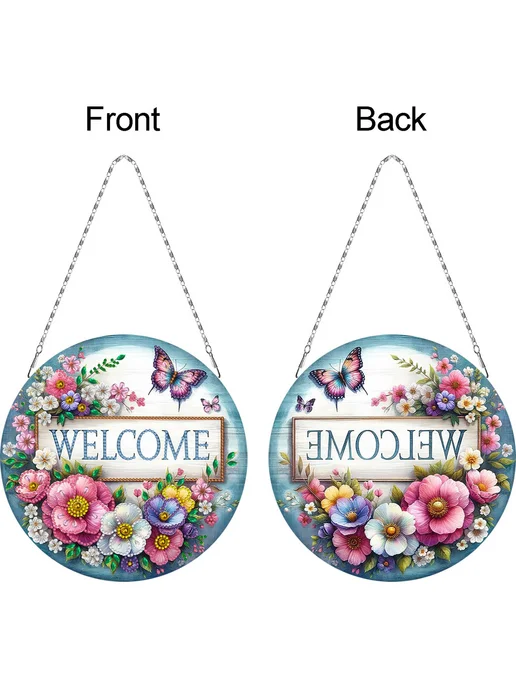Набор для DIY 2D алмазной мозаики с цветами, 24x24см, 24x24 см, фото 6