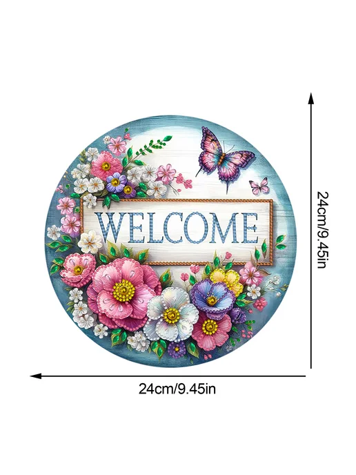 Набор для DIY 2D алмазной мозаики с цветами, 24x24см, 24x24 см, фото 8