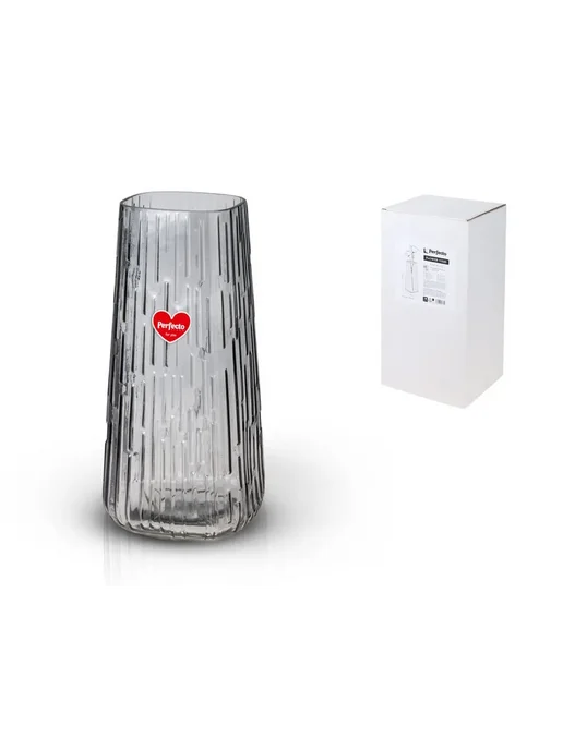 PERFECTO LINEA Ваза для цветов Сharming стеклянная 26,5х12 см, 26.5x12 см, фото 2