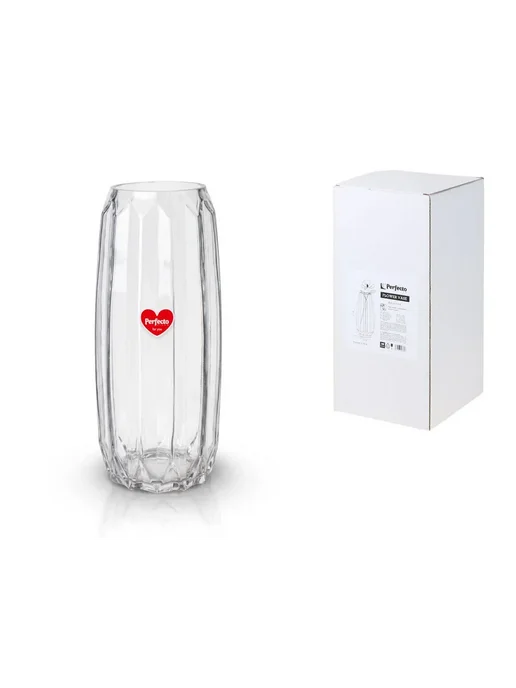 PERFECTO LINEA Ваза для цветов Beloved стеклянная 20х10 см, 27x10 см, фото 2