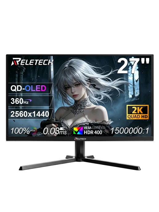 Reletech Игровой монитор 27" QD-OLED 2K 360 Гц 0.03мс, вариант