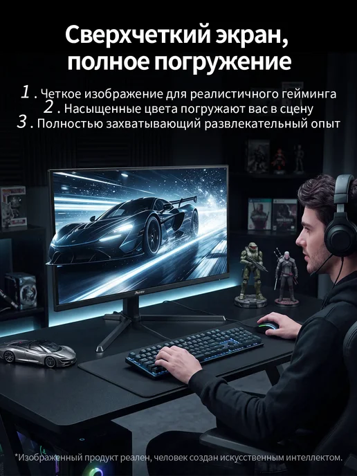 Reletech Игровой монитор 27" QD-OLED 2K 360 Гц 0.03мс, вариант, фото 5