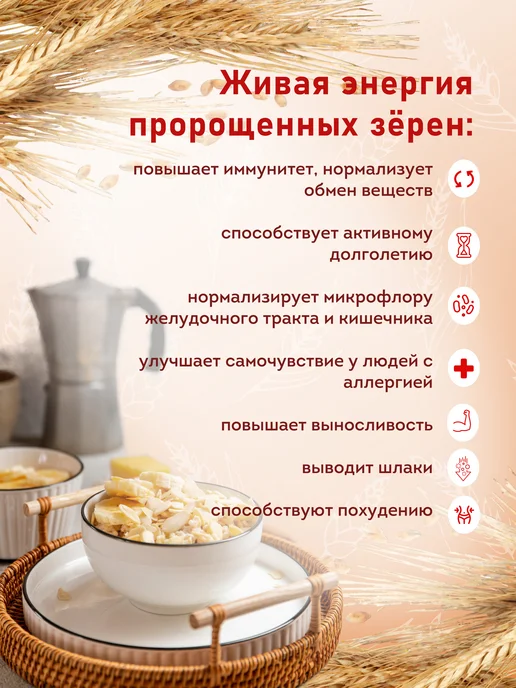Актирман Талкан здоровая еда 4 злака в стик-пакетах, вариант, фото 2