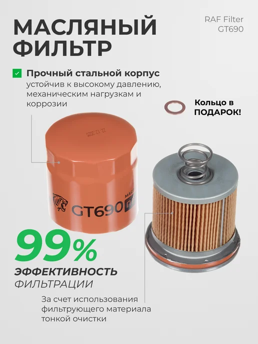 RAF FILTER Комплект фильтров для ТО Kaiyi E5, вариант, фото 7