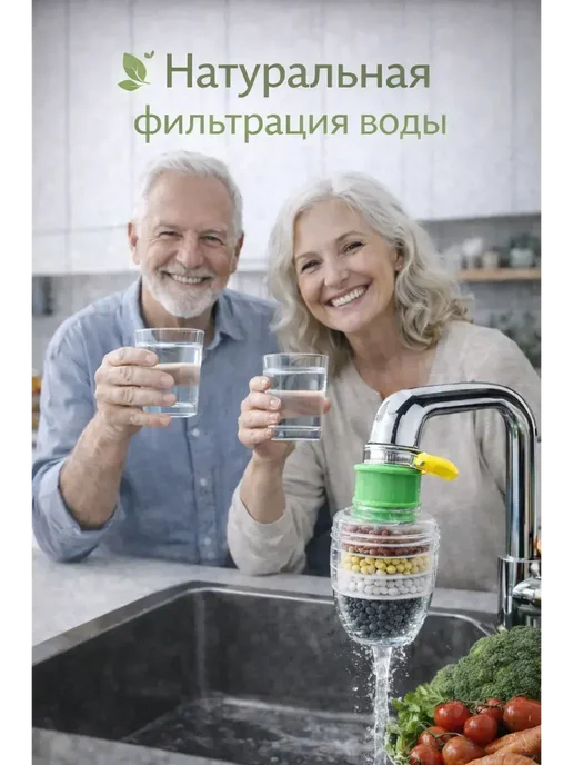 1 АналиМ Водоочиститель на кран фильтр насадка для воды, вариант, фото 5