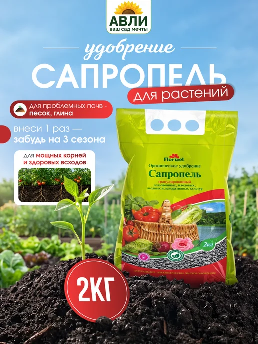 БиоМастер Органическое удобрение Сапропель, 2 кг, 2 кг