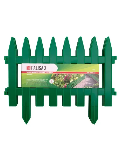 PALISAD Забор декоративный, 28 х 300 см, цвет зеленый, 65005, 28x300 см, фото 8