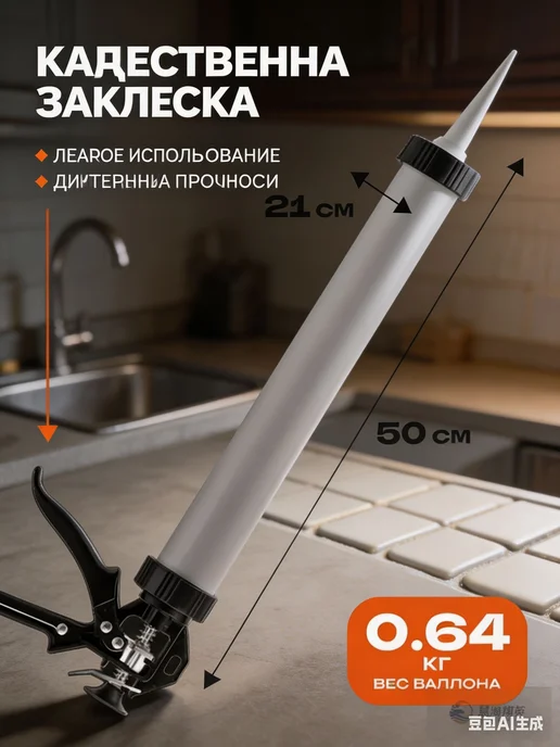 Пистолет для герметика Механический, 607 мл, Закрытый, 607 мл, фото 5