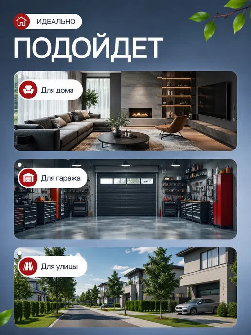 МОДН МАРКЕТ Камера видеонаблюдения уличная, WiFi, белый, фото 6