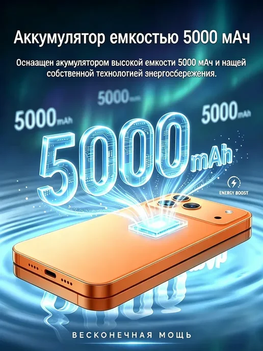 Смартфон Pro Max Phone 17 Pro Max 1 ТБ, серебристый, фото 3
