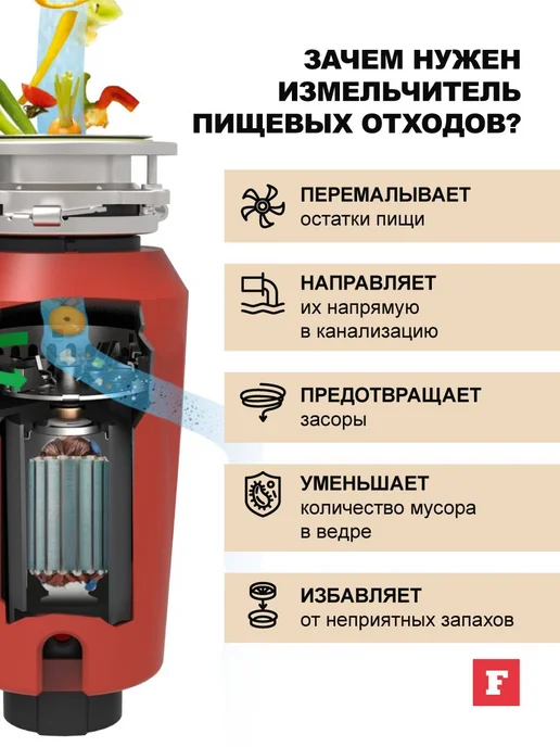 Измельчитель пищевых отходов Franke SLIM 50, вариант, фото 7