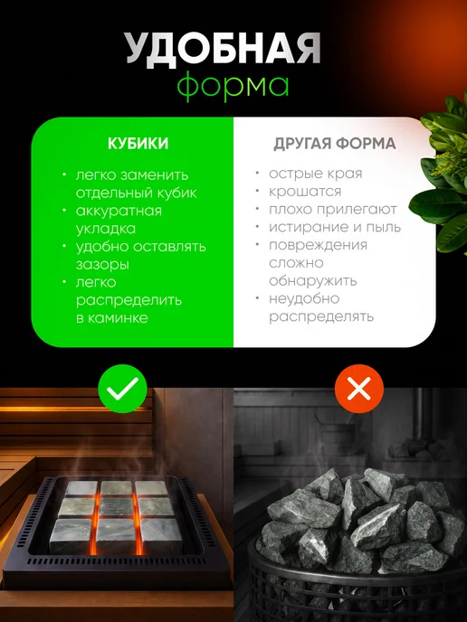 Нет бренда Камни для бани и сауны Талькохлорит кубики, размер 4х4х4 см, 4x4x4 см, фото 5