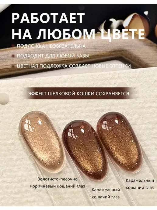 ANNIES1 Гель лак для ногтей кошачий глаз с блестками, вариант, фото 5