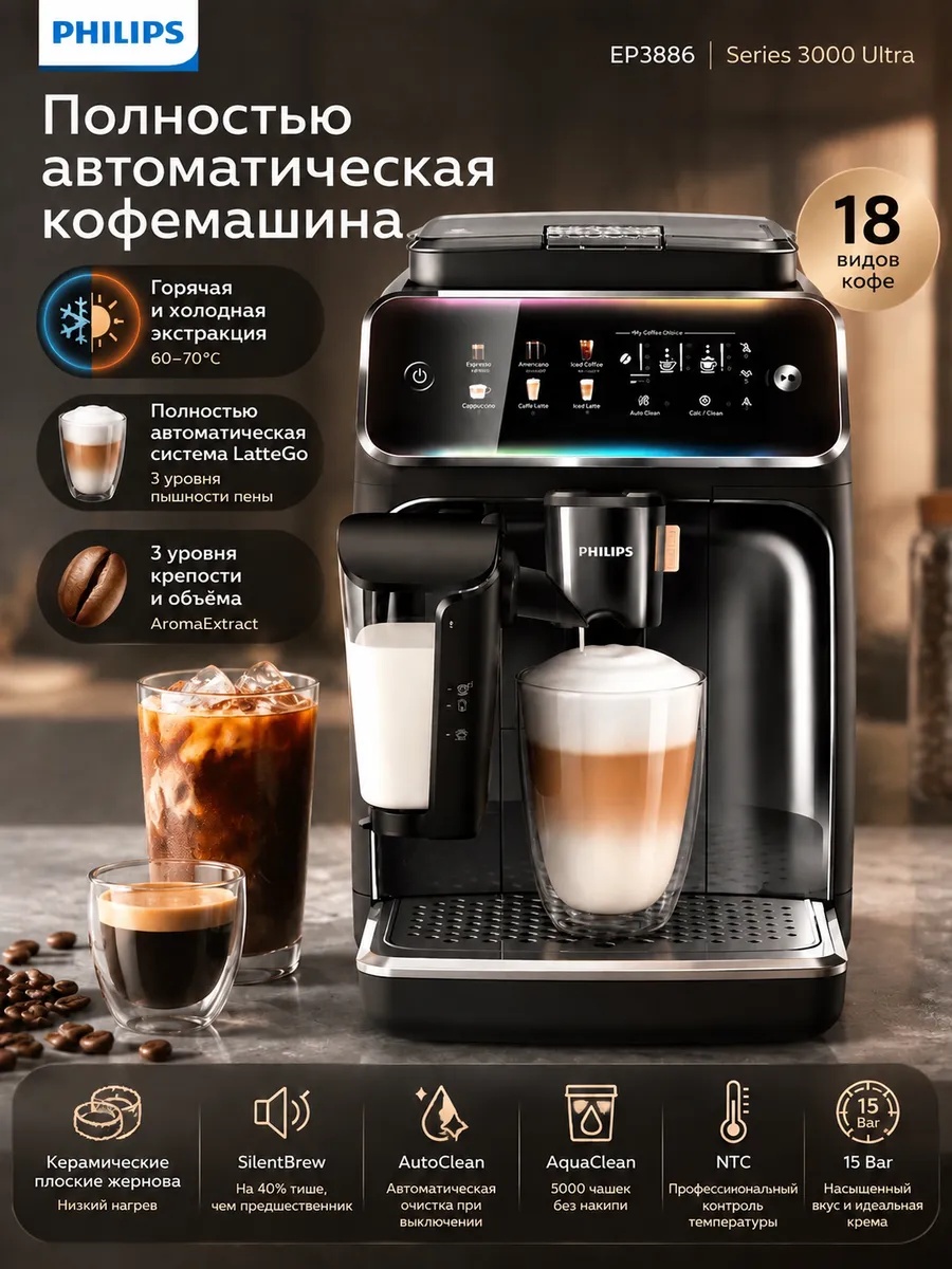 PHILIPS Полностью автоматическая кофемашина