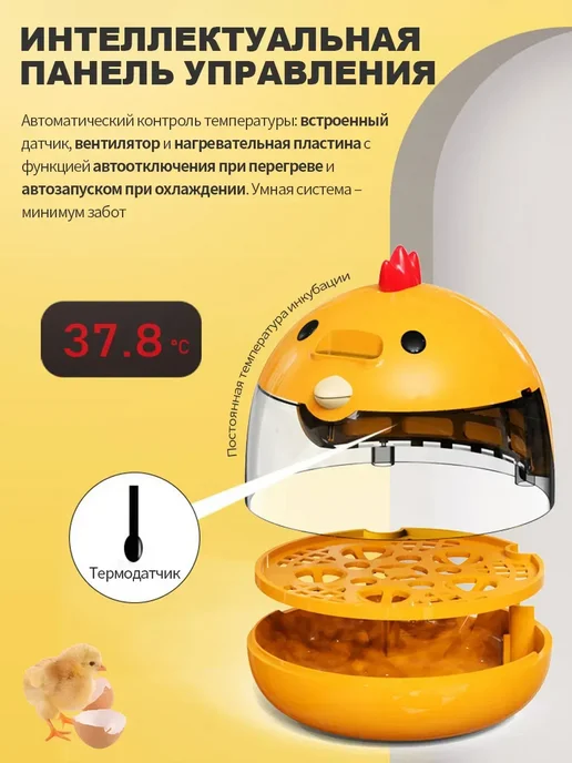 Детский инкубатор для яиц с прозрачной крышкой, белый, фото 4