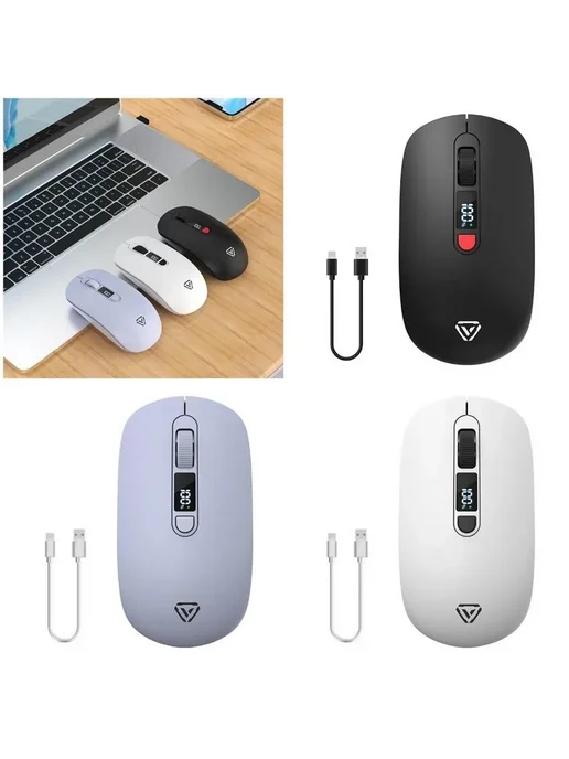 Беспроводная мышь с Bluetooth и 4-сторонним колесом прокрутк, вариант, фото 2