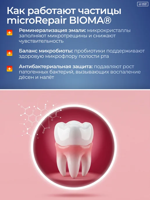 Biorepair Зубная паста для защиты десен Peribioma Gum, 75 мл, 75 мл, фото 3
