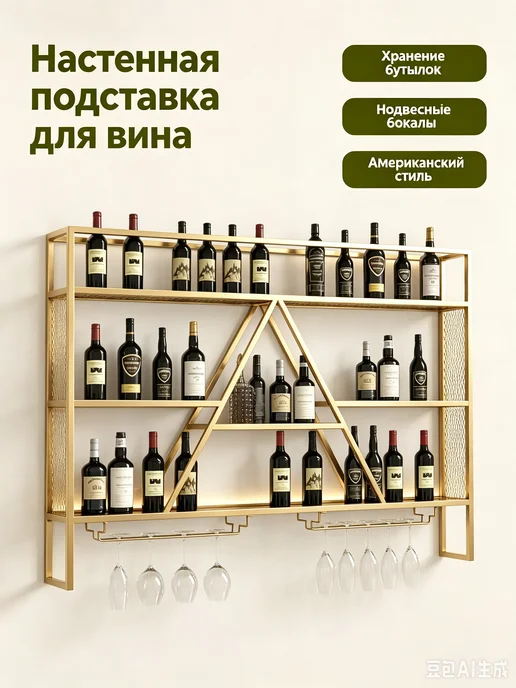 Настенный винный шкаф, желтый, фото 4