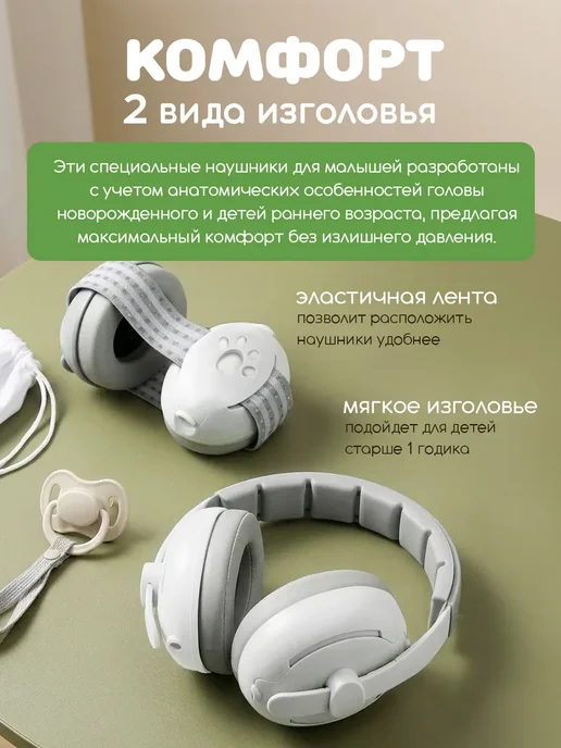 Наушники противошумные детские, белый, фото 4