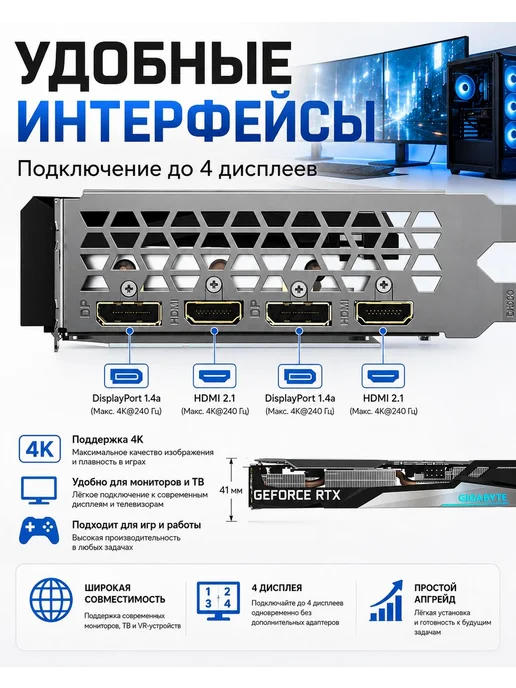 Игровая видеокарта RTX 3060 (12 Гб) для персонального компью…, 12 ГБ, фото 3