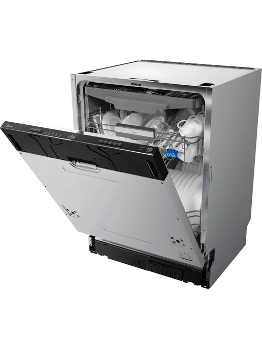 Midea Посудомоечная машина MID60S485I, черная, черный, фото 2