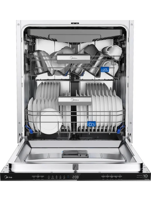 Midea Посудомоечная машина MID60S485I, черная, черный, фото 3