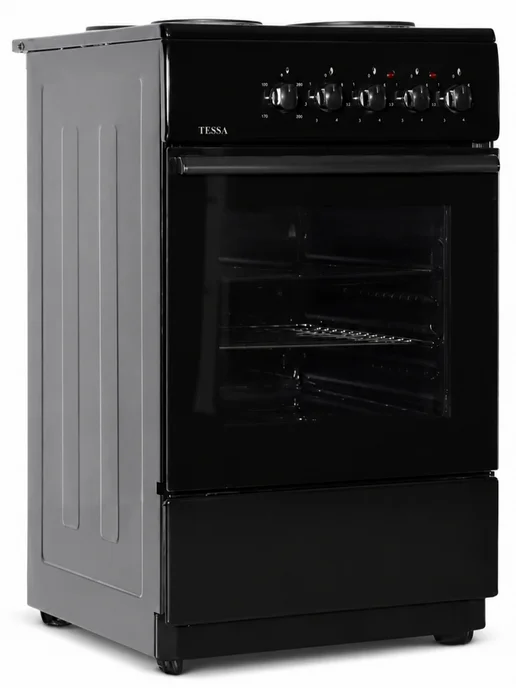 Tessa Плита электрическая TFE 14033 B, 50 см, 4 конфорки, черный, фото 4