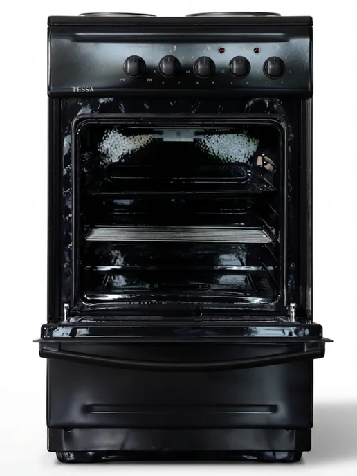 Tessa Плита электрическая TFE 14033 B, 50 см, 4 конфорки, черный, фото 5