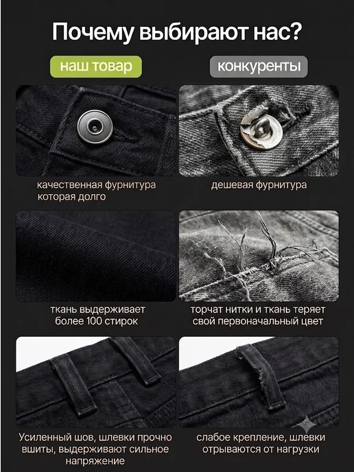 Fridea Джинсы багги подростковые школьные, вариант, фото 6
