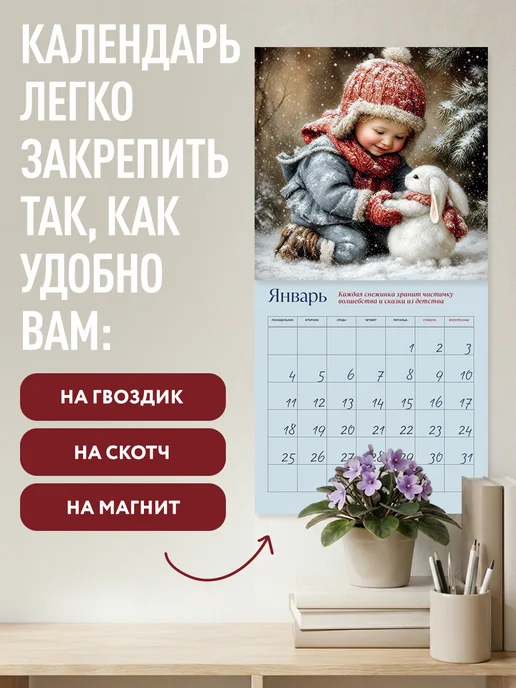Эксмо Волшебство - это просто! Календарь настенный на 2027 год, вариант, фото 3