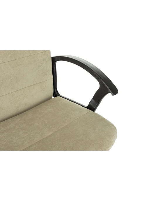 НОНТОН Кресло Бюрократ Triest Fabric Light-21 (Песочный), черный, фото 8