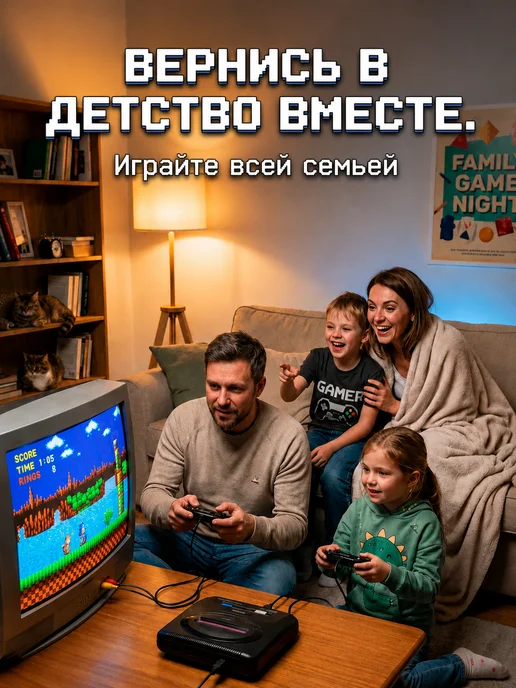 Геймпады Джойстик проводной для игровых приставок Hamy 16 bit, 2 шт, 2 шт, черный, фото 6