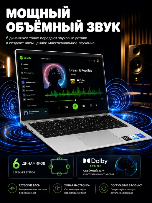 Asus Ноутбук для работы и учебы мощный 16.1" IPS 32 2048 GB, 2048 ГБ, фото 5