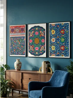 Патетика Набор из 3х постеров 50x70 см - Chinese Ornament
