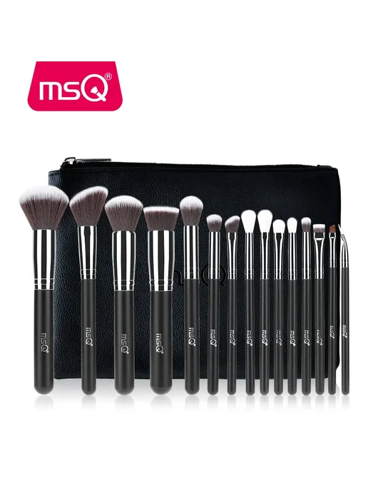 MSQ набор кистей для макияжа 15 шт. STB15b1, 15 шт, фото 2