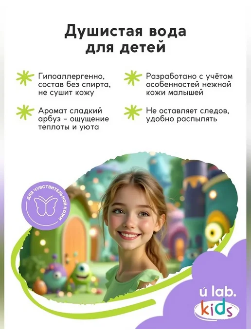 Нет бренда Детская освежающая вода с ароматом арбузной жвачки, вариант, фото 5