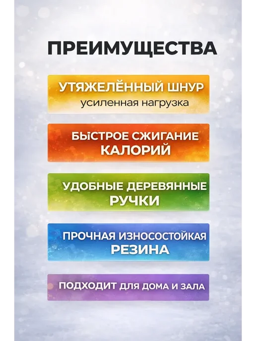 Новый luxx Скакалка гимнастическая утяжелённая, черный, фото 2