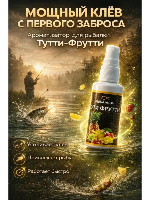 Лера Ароматизатор для рыбалки (спрей) Тути фрути*, вариант