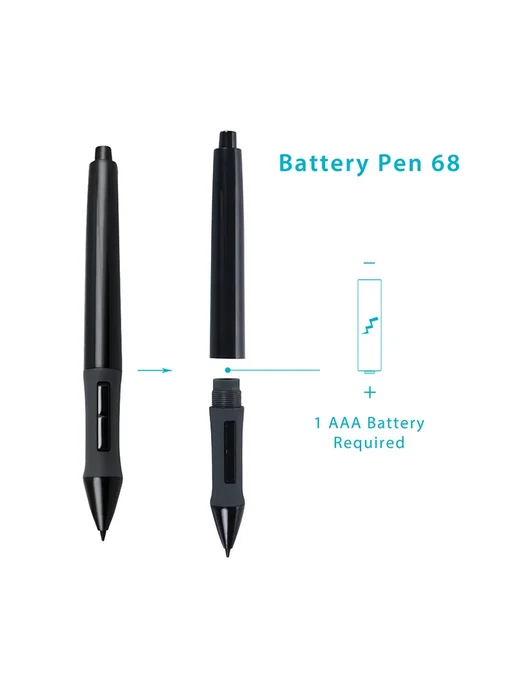 Huion PEN68 черная, черный, фото 5