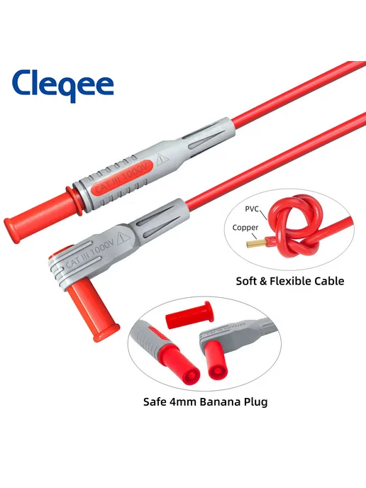 CLEQEE P1300A Комплект Тестовых Проводов для Мультиметра, вариант, фото 3