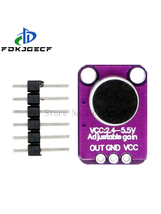FDKJGECF Модуль датчика звука фиолетовый, MAX9814, фиолетовый, фото 5