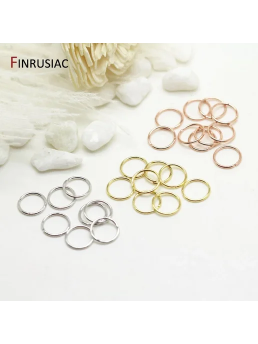 FINRUSIAC Кольца 14k real gold plated 100, золотой, фото 3